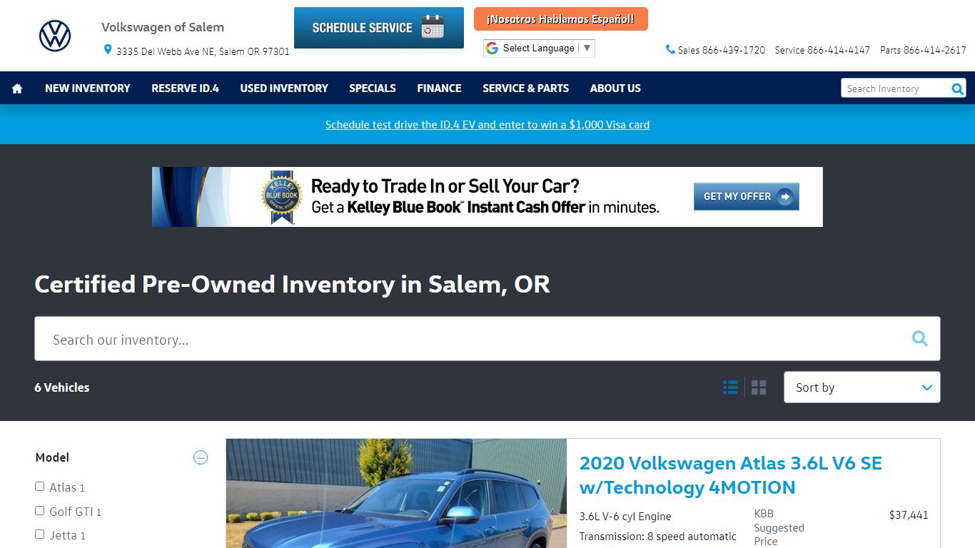Certified Pre-Owned Volkswagen Vehicles for Sale | Volkswagen of Salem