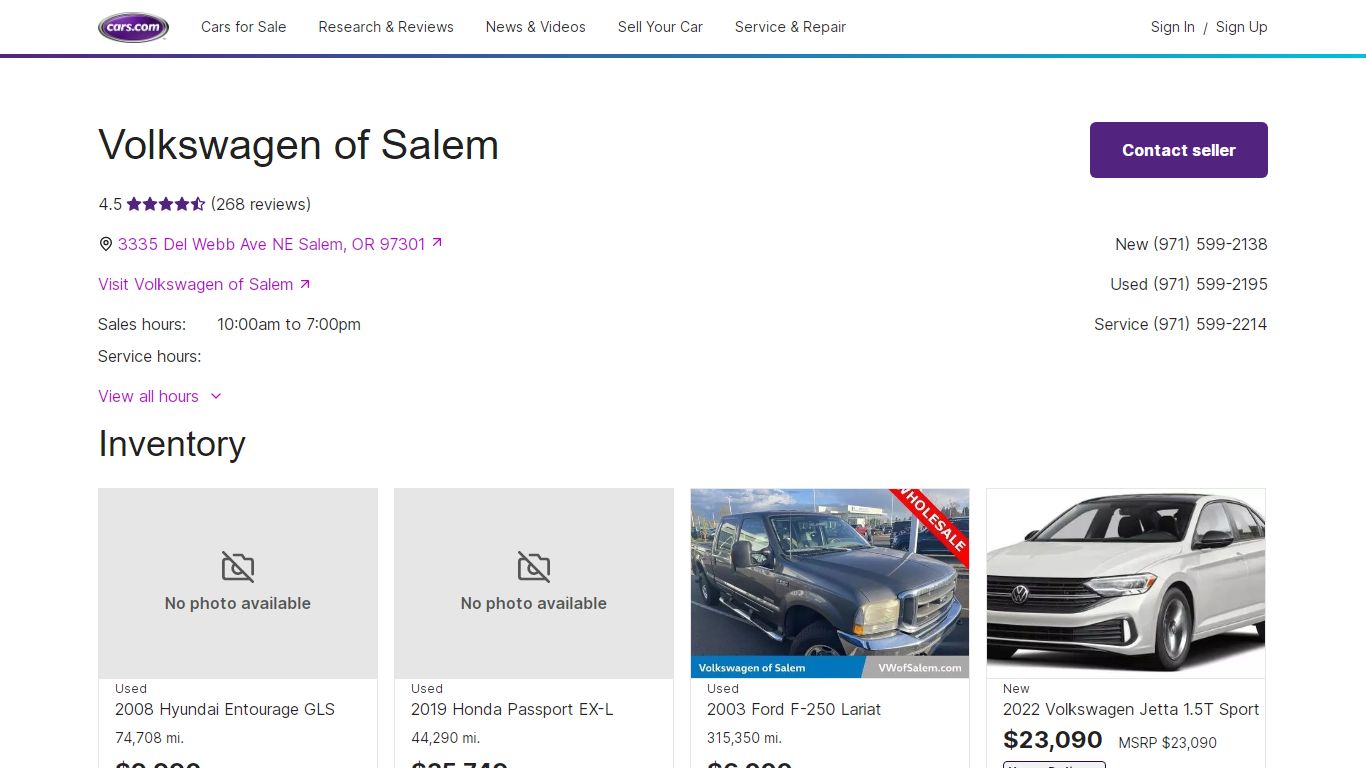 Volkswagen of Salem - Salem, OR | Cars.com